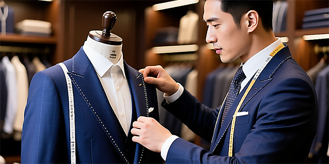 高端私人西服定制实拍