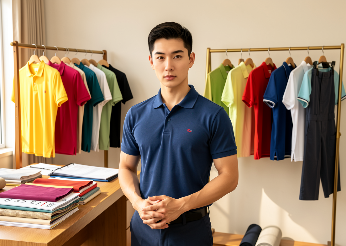 配图1 工作室里的选款与量尺 配图1 工作室里的选款与量尺