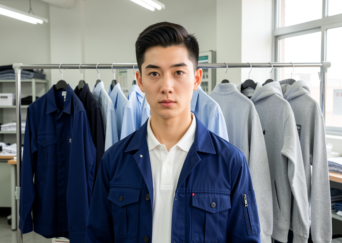 配图1 不同岗位配不同款式的工作服
