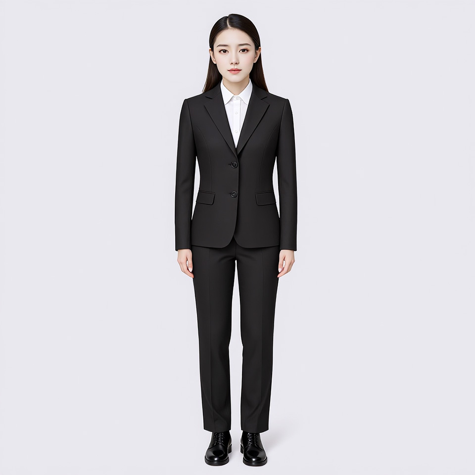 黑色女式正装西服套裤
